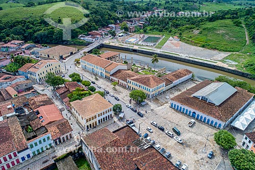  Picture taken with drone of the architectural complex known as Quarteirao dos Trapiches (Trapiches Quartier) - now houses the Federal University of Sergipe - Laranjeiras campus  - Laranjeiras city - Sergipe state (SE) - Brazil