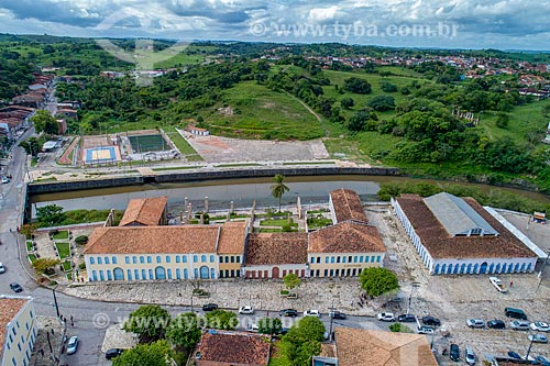  Picture taken with drone of the architectural complex known as Quarteirao dos Trapiches (Trapiches Quartier) - now houses the Federal University of Sergipe - Laranjeiras campus  - Laranjeiras city - Sergipe state (SE) - Brazil