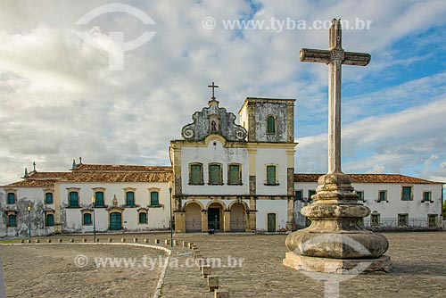  Facade of the Holy Cross Convent and Church - also known as Saint Francis Convent - with the Museum of Sacred Art of Sao Cristovao city to the left  - Sao Cristovao city - Sergipe state (SE) - Brazil