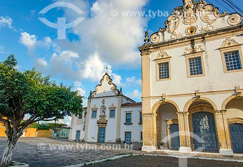  Facade of the Our Lady of Mount Carmel Convent (1766) and the Third order Church (1943) - also known as Our Lord of Passos  - Sao Cristovao city - Sergipe state (SE) - Brazil