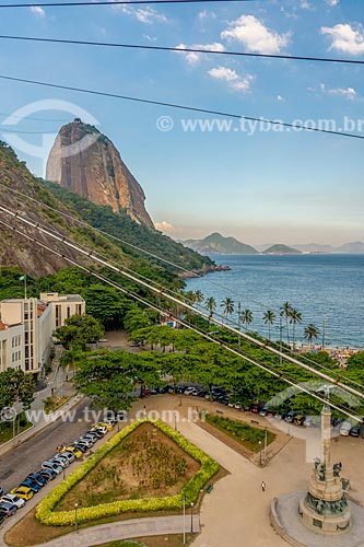  View of General Tiburcio Square during crossing between the Urca Mountain and Sugarloaf  - Rio de Janeiro city - Rio de Janeiro state (RJ) - Brazil