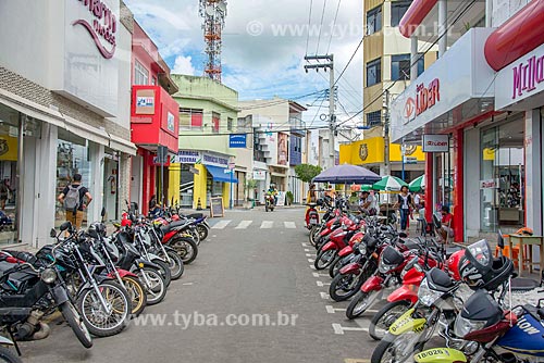  Motorcycles parking - commercial street - Itabaiana city center neighborhood  - Itabaiana city - Paraiba state (PB) - Brazil