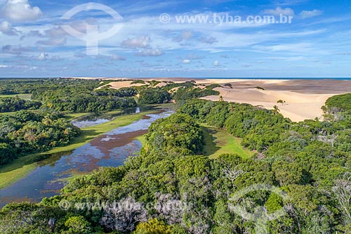  Picture taken with drone of the Piacabucu APA  - Piacabucu city - Alagoas state (AL) - Brazil
