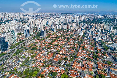  Picture taken with drone of the Vila Cordeiro neighborhood  - Sao Paulo city - Sao Paulo state (SP) - Brazil