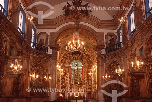  High altar of the Matriz Church of Our Lady of the Conception (1770) - 2000s  - Ouro Preto city - Minas Gerais state (MG) - Brazil