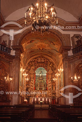  High altar of the Matriz Church of Our Lady of the Conception (1770) - 2000s  - Ouro Preto city - Minas Gerais state (MG) - Brazil