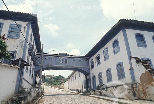  A covered footbridge (called as the Passadico) - now houses the Eschwege Geology Centre - 2000s  - Diamantina city - Minas Gerais state (MG) - Brazil