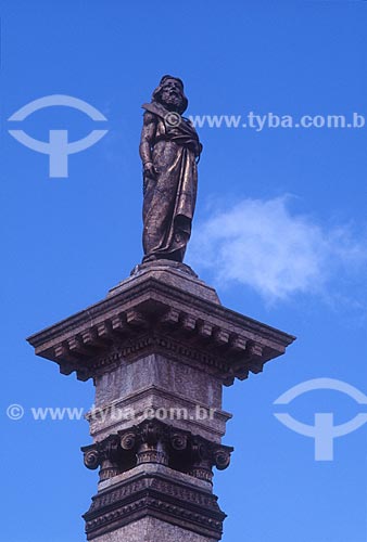  Statue of Tiradentes in column - Tiradentes Square - 2000s  - Ouro Preto city - Minas Gerais state (MG) - Brazil