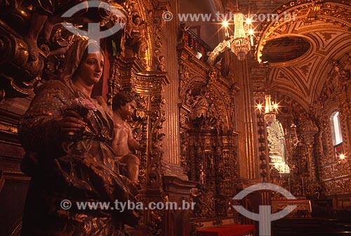  Inside of the Minor Basilica of Our Lady of the Pillar (1696) - also known as Our Lady of the Pillar Mother Church - 2000s  - Ouro Preto city - Minas Gerais state (MG) - Brazil