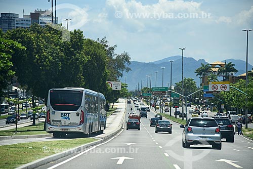  Bus of BRT Transoeste - exclusive lane of the Americas Avenue  - Rio de Janeiro city - Rio de Janeiro state (RJ) - Brazil