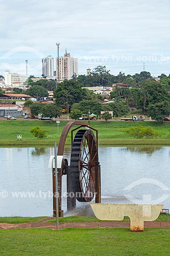  Detail of water wheel - JK Ecological Park  - Jatai city - Goias state (GO) - Brazil
