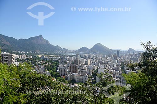  View of the lagoa neighborhood from Penhasco Dois Irmaos Municipal Natural Park  - Rio de Janeiro city - Rio de Janeiro state (RJ) - Brazil