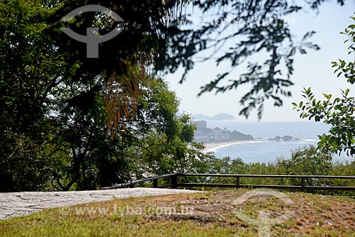 View of waterfront of Ipanema Beach from Penhasco Dois Irmaos Municipal Natural Park  - Rio de Janeiro city - Rio de Janeiro state (RJ) - Brazil