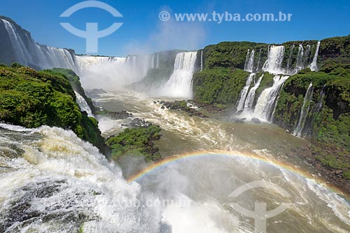  View of the Devils Throat waterfall - Iguassu National Park  - Foz do Iguacu city - Parana state (PR) - Brazil