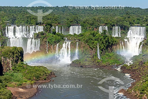  View of the Iguassu Waterfalls - Iguassu National Park  - Foz do Iguacu city - Parana state (PR) - Brazil