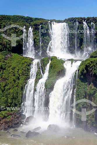  View of the Iguassu Waterfalls - Iguassu National Park  - Foz do Iguacu city - Parana state (PR) - Brazil