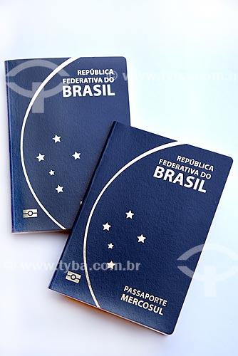  Detail of passports  - Rio de Janeiro city - Rio de Janeiro state (RJ) - Brazil