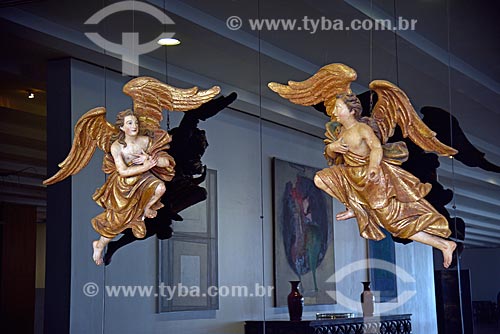  Baroque sculptures of angels - entrance of the Candido Portinari Room of Itamaraty Palace  - Brasilia city - Distrito Federal (Federal District) (DF) - Brazil