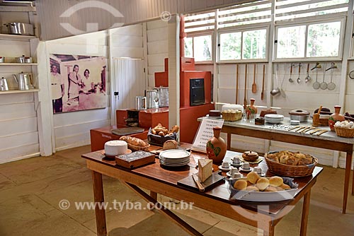  Replica of kitchen - Catetinho Museum (1956) - first official residence of President Juscelino Kubitschek in the new Federal District at the time of the construction of Brasília  - Brasilia city - Distrito Federal (Federal District) (DF) - Brazil