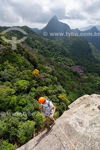  Rappel - Bico do Papagaio Mountain - Tijuca National Park  - Rio de Janeiro city - Rio de Janeiro state (RJ) - Brazil