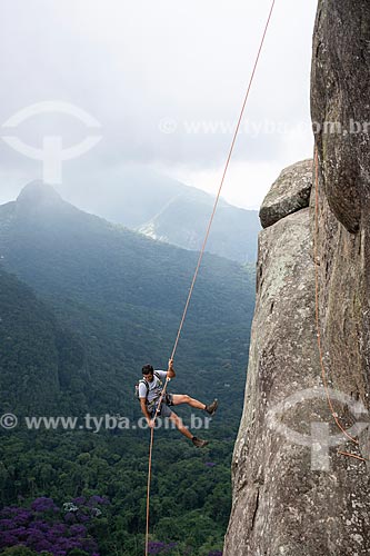  Rappel - Bico do Papagaio Mountain - Tijuca National Park  - Rio de Janeiro city - Rio de Janeiro state (RJ) - Brazil