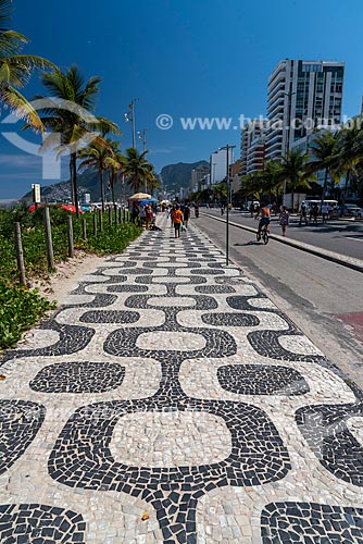  View of the Ipanema Beach waterfront  - Rio de Janeiro city - Rio de Janeiro state (RJ) - Brazil