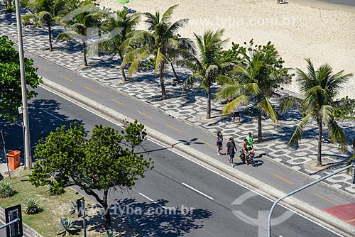  Top view of the Ipanema Beach waterfront  - Rio de Janeiro city - Rio de Janeiro state (RJ) - Brazil