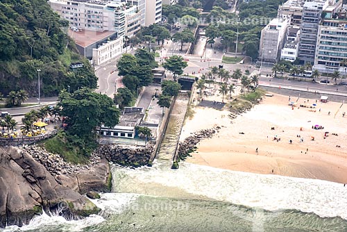  Aerial photo of the sewage treatment station near to Mirante of Leblon  - Rio de Janeiro city - Rio de Janeiro state (RJ) - Brazil