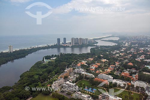 Aerial photo of the Marapendi Lagoon  - Rio de Janeiro city - Rio de Janeiro state (RJ) - Brazil