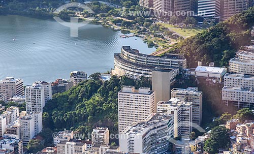  Aerial photo of unit of the Foundation for Technical School Support (FAETEC) - Cantagalo Hill  - Rio de Janeiro city - Rio de Janeiro state (RJ) - Brazil