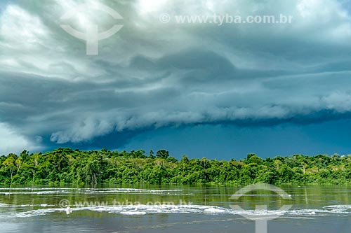  Rain clouds - Jari River  - Laranjal do Jari city - Amapa state (AP) - Brazil
