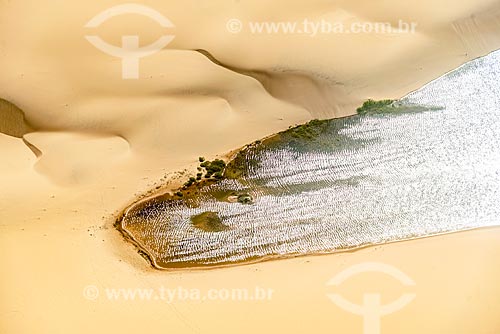  Picture taken with drone of the dunes of Parnaiba Delta  - Ilha Grande city - Piaui state (PI) - Brazil