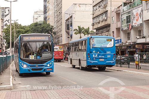  Bus traffic - Rio Branco Avenue  - Juiz de Fora city - Minas Gerais state (MG) - Brazil