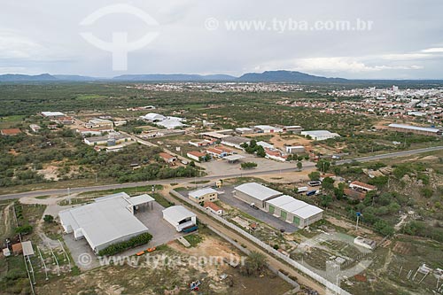  Picture taken with drone of the industrial pole of Caico city  - Caico city - Rio Grande do Norte state (RN) - Brazil