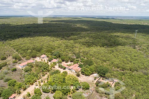  Picture taken with drone of the headquarters of the Acu National Forest  - Acu city - Rio Grande do Norte state (RN) - Brazil
