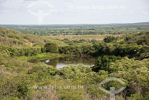  Small dam - Penaforte city rural zone during rain season  - Penaforte city - Ceara state (CE) - Brazil