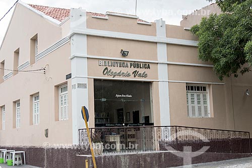  Facade of the Olegario Vale Municipal Library  - Caico city - Rio Grande do Norte state (RN) - Brazil