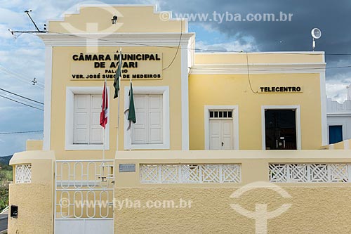  Facade of the Municipal Chamber of Acari city  - Acari city - Rio Grande do Norte state (RN) - Brazil