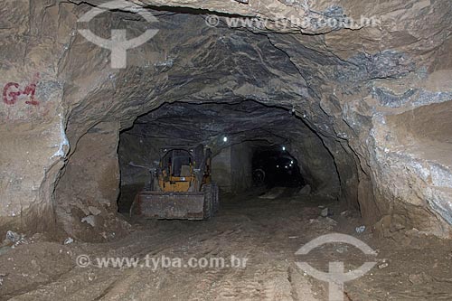  Inside of scheelite mine  - Currais Novos city - Rio Grande do Norte state (RN) - Brazil