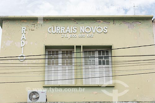  Facade of Building - headquarters of the Currais Novos radio station  - Currais Novos city - Rio Grande do Norte state (RN) - Brazil
