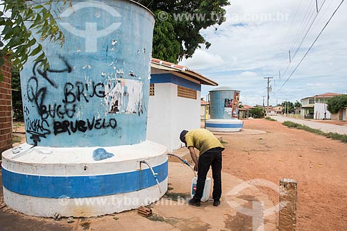  Artesian well water tank to supply the city  - Mossoro city - Rio Grande do Norte state (RN) - Brazil