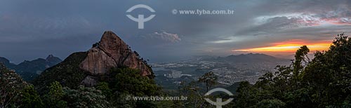  Bico do Papagaio Mountain - Tijuca National Park during the sunset  - Rio de Janeiro city - Rio de Janeiro state (RJ) - Brazil