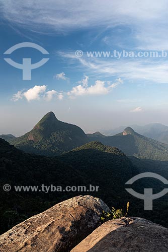  View of the landscape from Bico do Papagaio Mountain - Tijuca National Park  - Rio de Janeiro city - Rio de Janeiro state (RJ) - Brazil