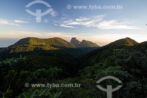 View of Rock of Gavea and Pedra Bonita (Bonita Stone) from the Rock of Proa (Rock of Prow)  - Rio de Janeiro city - Rio de Janeiro state (RJ) - Brazil