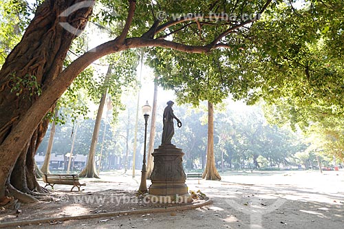 Statue under of tree shadow - Passeio Publico of Rio de Janeiro (1783)  - Rio de Janeiro city - Rio de Janeiro state (RJ) - Brazil