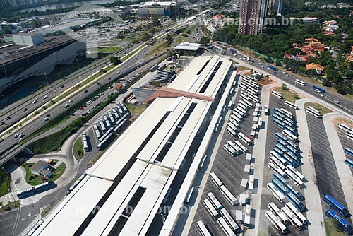  Aerial photo of the Alvorada Bus Station  - Rio de Janeiro city - Rio de Janeiro state (RJ) - Brazil