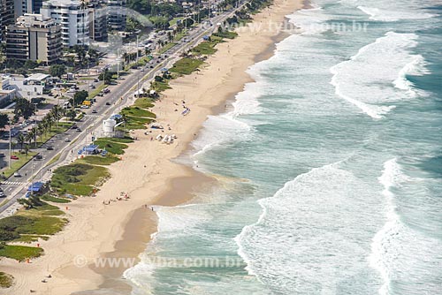  Aerial photo of the Barra da Tijuca Beach  - Rio de Janeiro city - Rio de Janeiro state (RJ) - Brazil