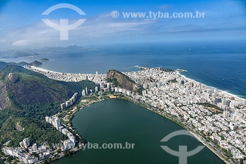  Aerial photo of the Rodrigo de Freitas Lagoon  - Rio de Janeiro city - Rio de Janeiro state (RJ) - Brazil