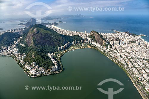  Aerial photo of the Rodrigo de Freitas Lagoon  - Rio de Janeiro city - Rio de Janeiro state (RJ) - Brazil