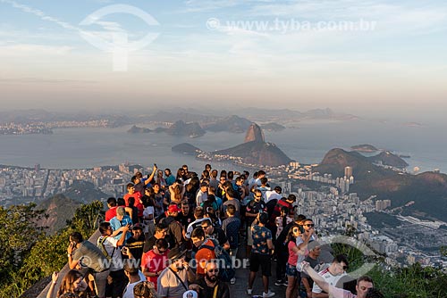  View of Sugarloaf from Christ the Redeemer mirante  - Rio de Janeiro city - Rio de Janeiro state (RJ) - Brazil